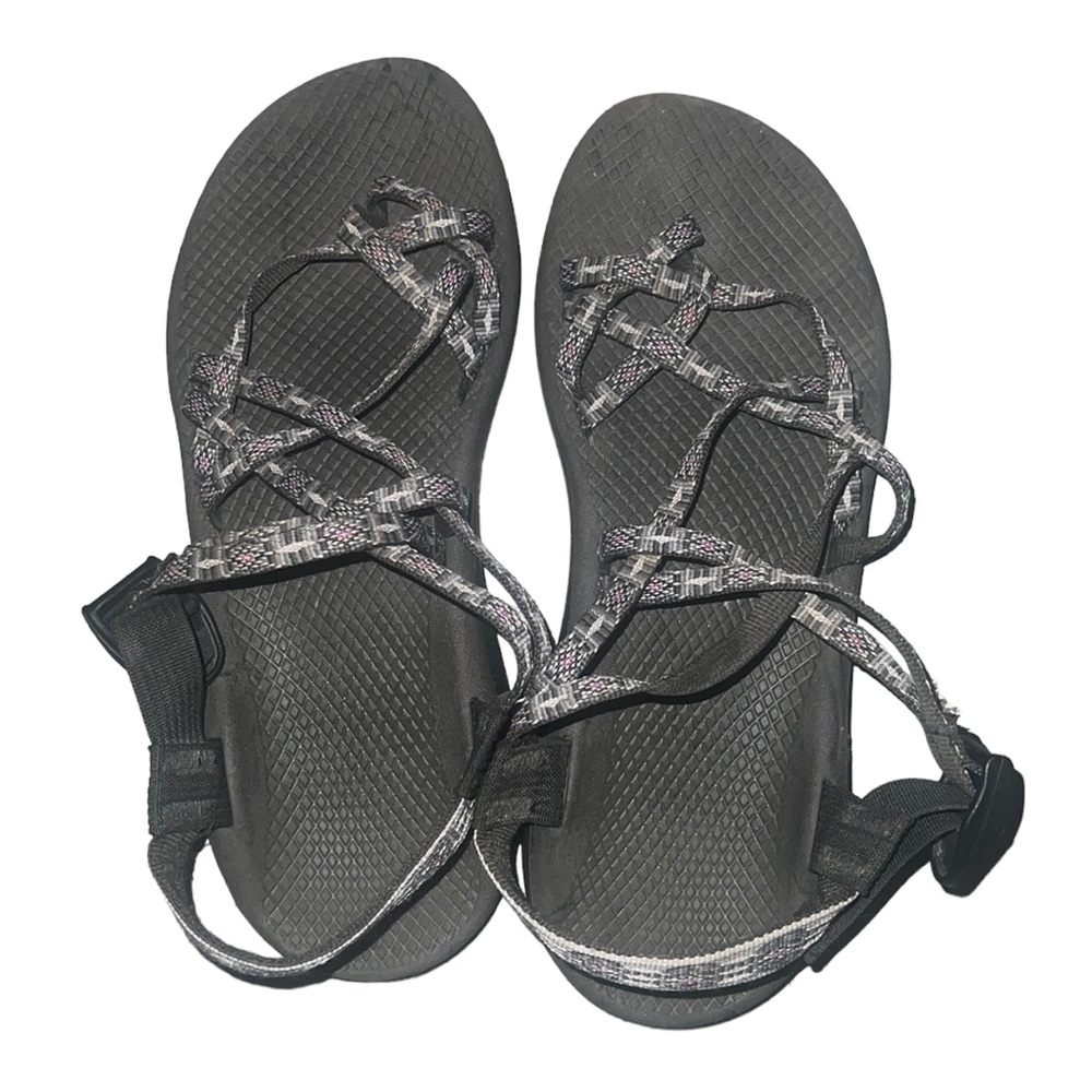Chaco Gray and White Chaco Sandals Size 10